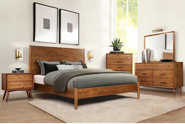 giường gỗ đinh hương hiện đại
