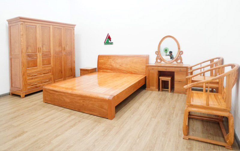 Bộ combo phòng ngủ gỗ đinh hương GN30
