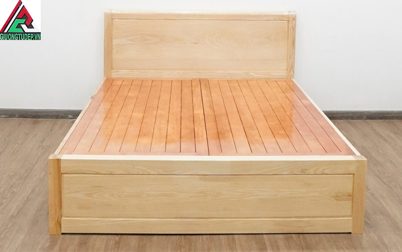 Giường ngủ đẹp hiện đại gỗ sồi