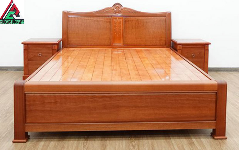giường gỗ xoan đào GN54