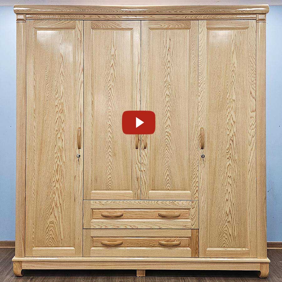 Tủ Quần Áo Gỗ PơMu Đẹp