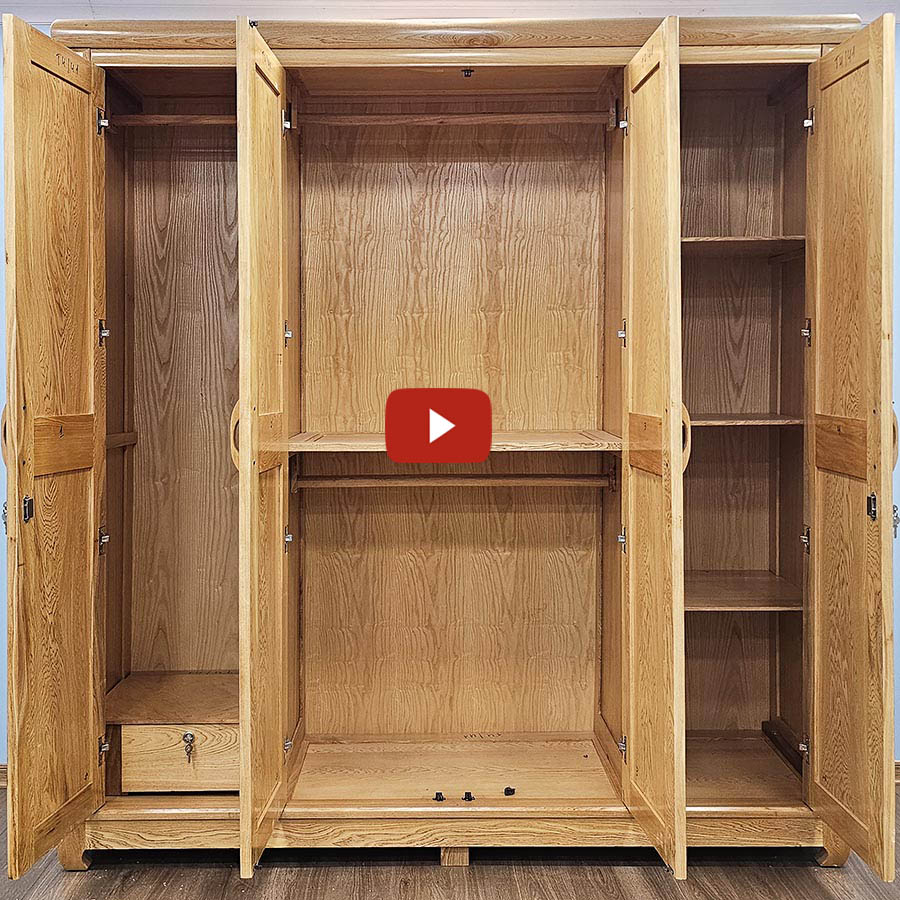 Tủ Quần Áo Hiện Đại Gỗ Tự Nhiên 