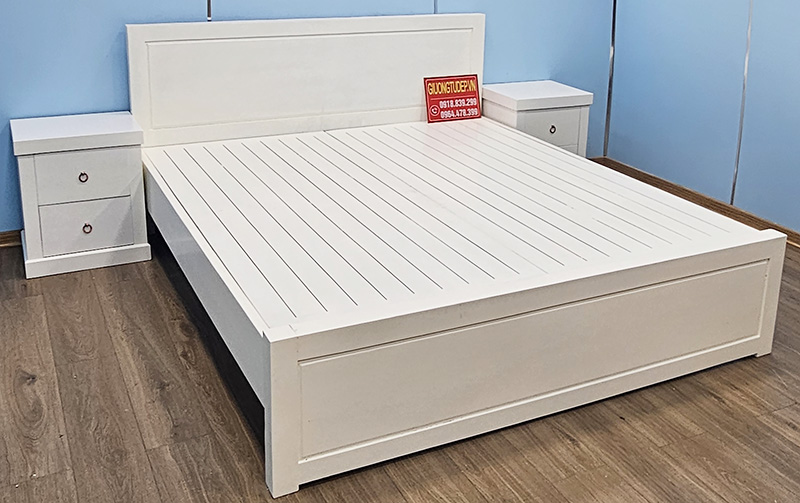 Giường Ngủ Màu Trắng Giá Rẻ Đẹp
