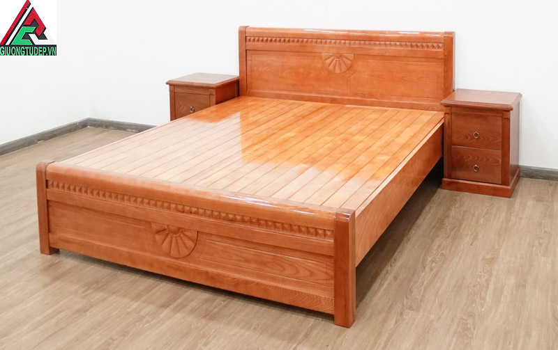 Kiểu giường gỗ sồi Nga 1m6