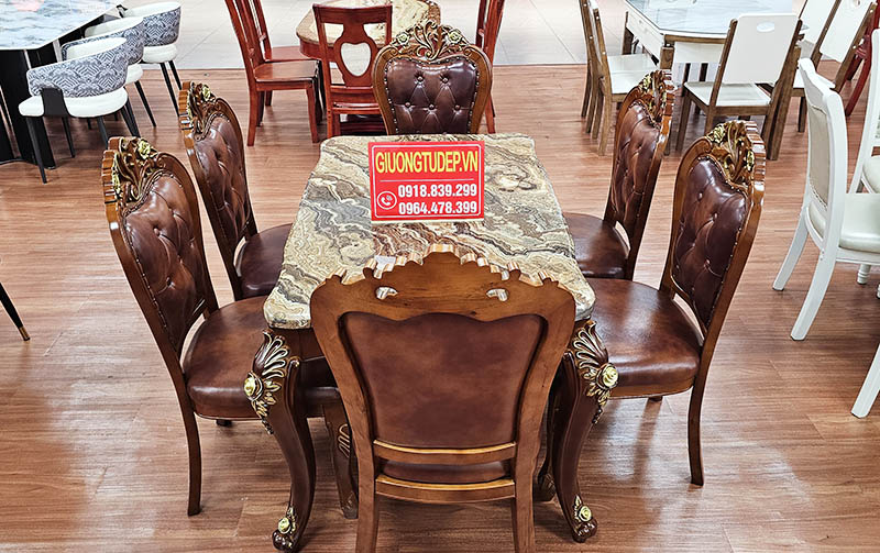 Bàn Ăn Mặt Đá Đẹp