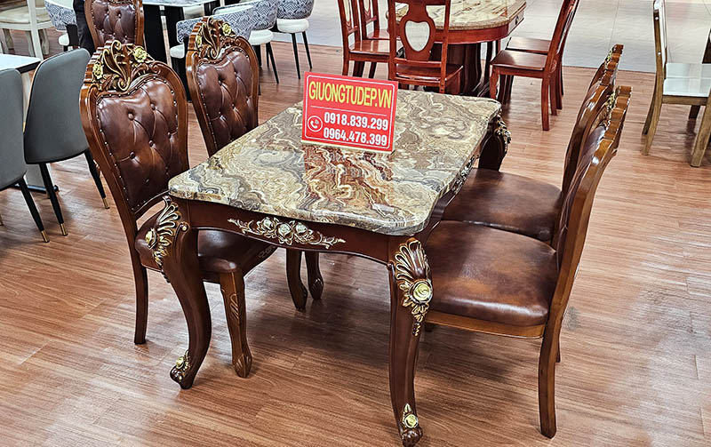 Bàn Ăn Mặt Đá Hoàng Gia Tân Cổ ĐIển.3.jpg