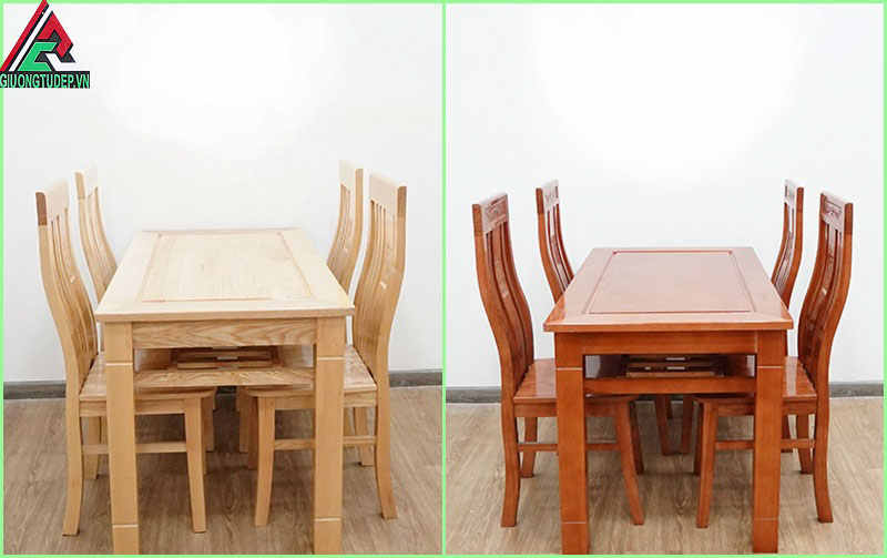 Bộ bàn ăn 4 ghế gỗ sồi 