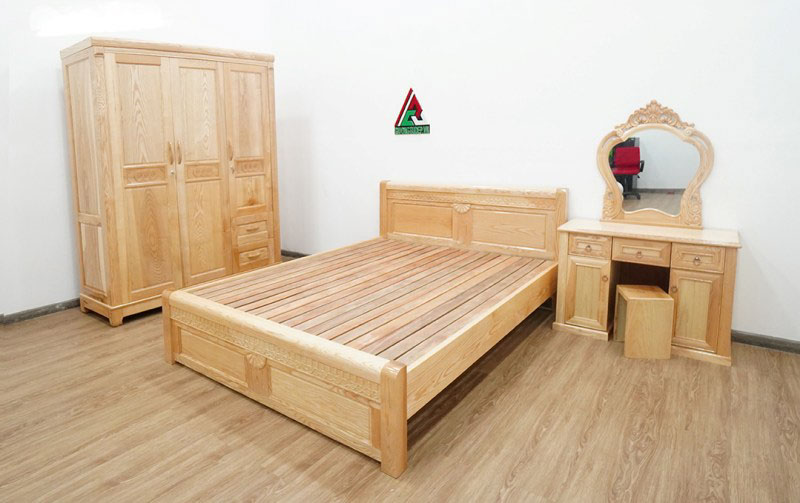 Bộ combo phòng ngủ gỗ sồi CB07