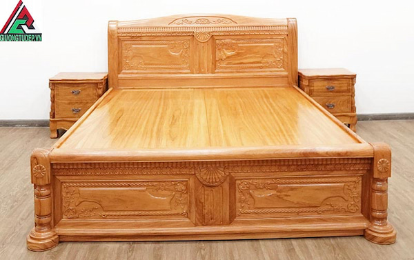 combo giường tủ gỗ tự nhiên