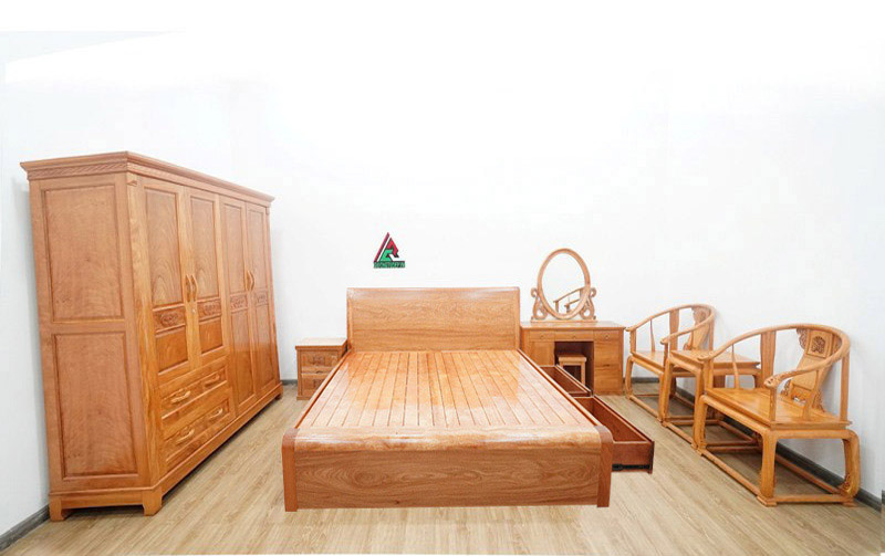 Mua combo phòng ngủ gỗ đinh hương CB97 tại GIUONGTUDEP.VN bạn hoàn toàn có thể an tâm về chất lượng