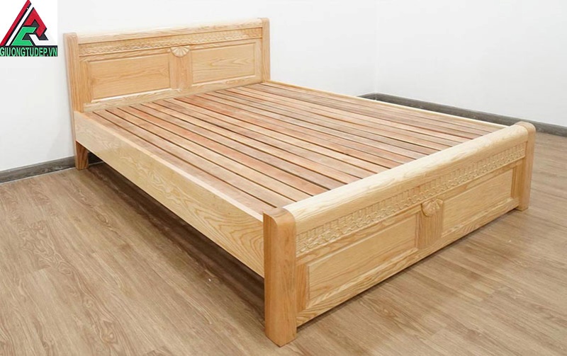 Giường gỗ sồi GN40 với kích thước 1m6 x 2m
