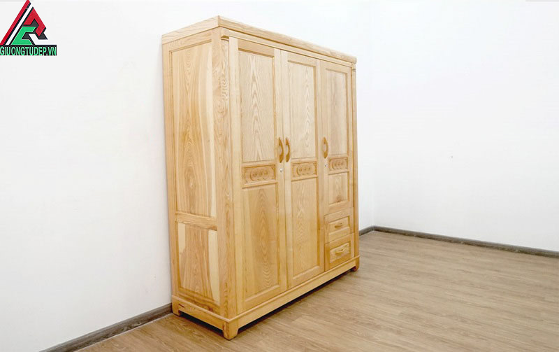 Tủ quần áo gỗ sồi TA05 với kích thước 1m6 x 2m13