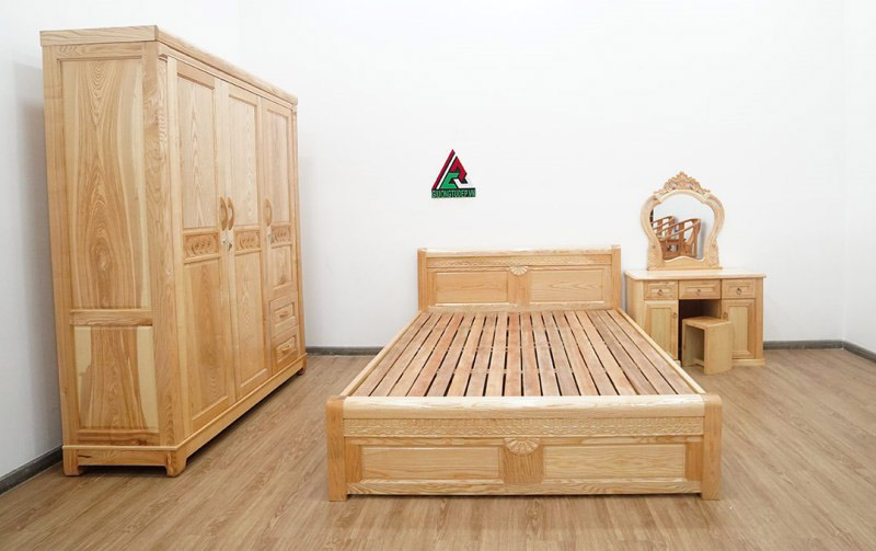 Combo phòng ngủ gỗ sồi là tổng hợp những món đồ nội thất được chế tác ra từ gỗ sồi