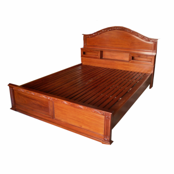 giường gỗ căm xe dạng đơn