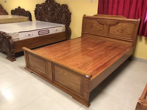 giường gỗ căm xe 1m2