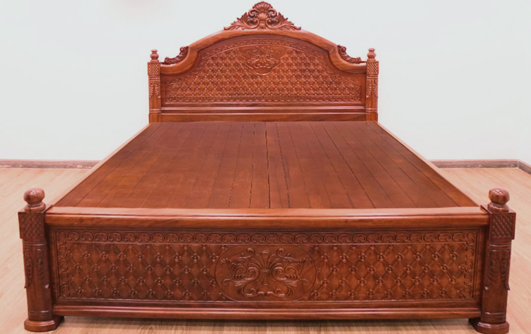 Giường Tân Cổ Điển Gỗ Căm Xe