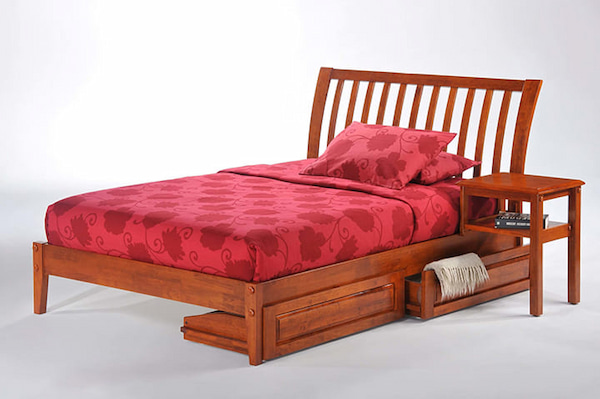 giường gỗ đinh hương 1m2