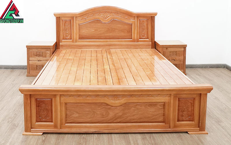Mẫu giường gỗ đinh hương GN11 dạt phản kiểu nữ hoàng