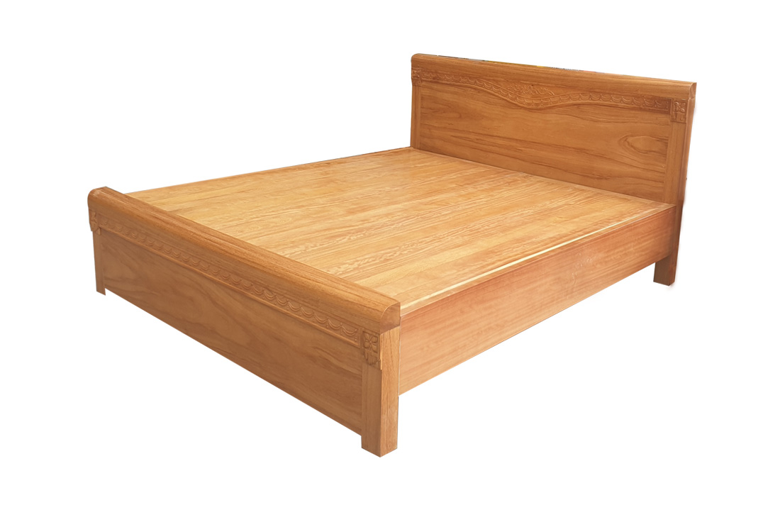 Giường ngủ gỗ đỏ phủ GN66