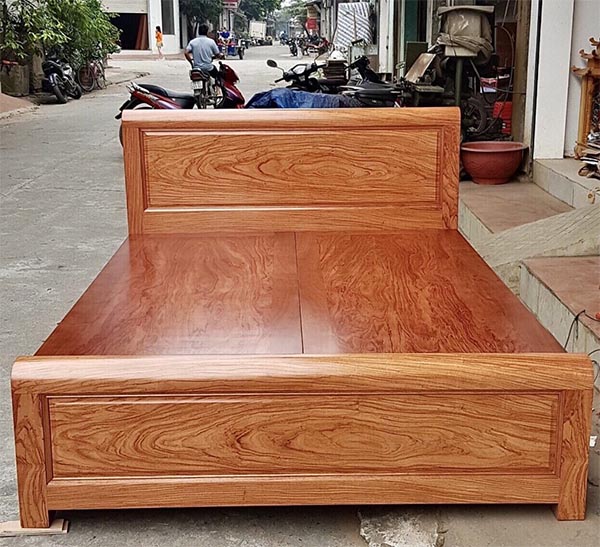 giường gỗ hương đá 1m2