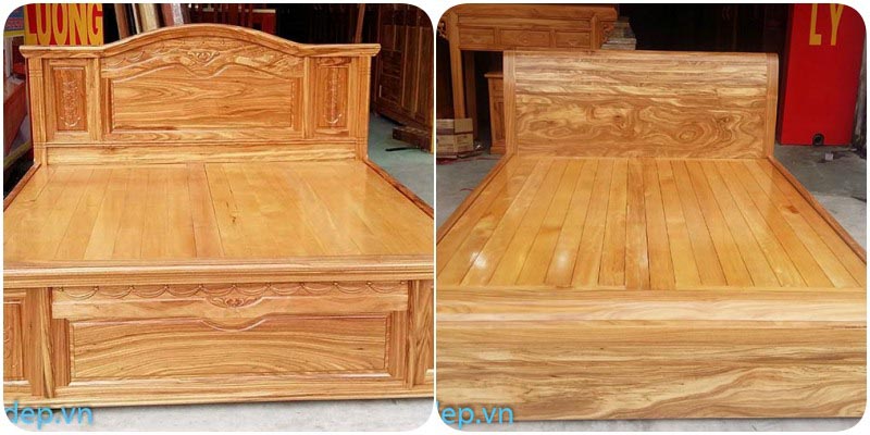 Giường gỗ hương vân luôn bền đẹp theo thời gian khi sử dụng và bảo quản đúng cách