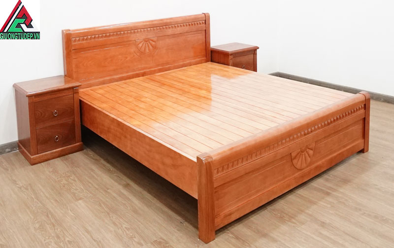 Giường gỗ sồi GN94 dạt phản 1m6 x 2m có giá 5.200.000vnđ