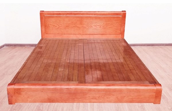 Giường gỗ sồi dạng thấp kiểu nhật