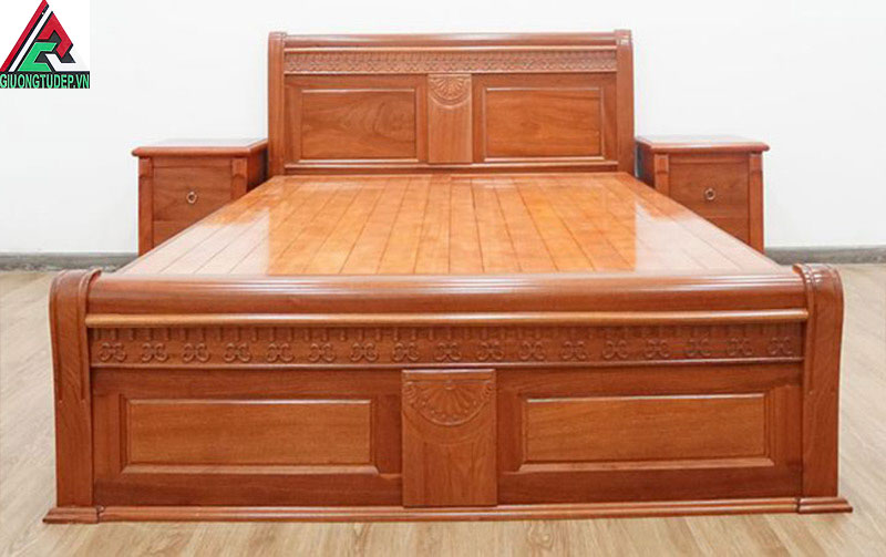 Mẫu giường ngủ gỗ xoan đào GN04