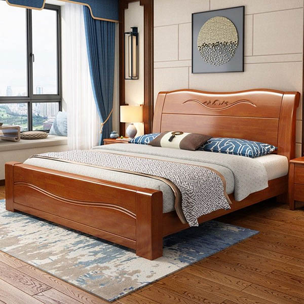giường gỗ xoan đào 2mx2m