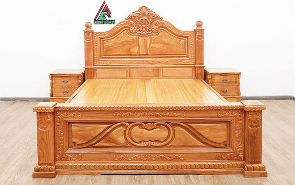 giường hộp gỗ