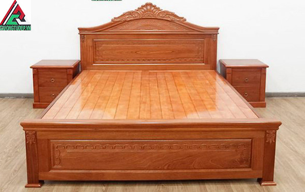 giường hộp gỗ xoan đào