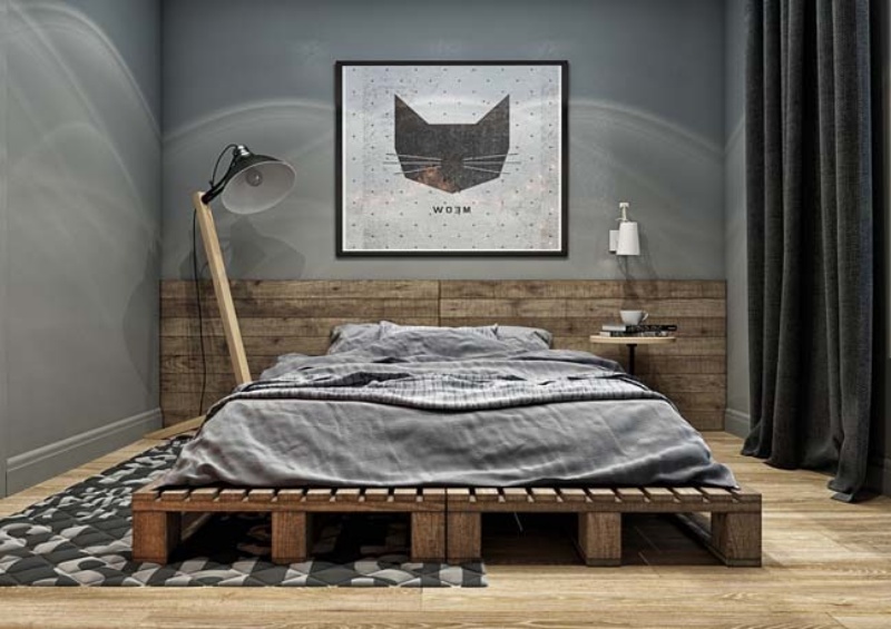 Mẫu giường ngủ đẹp thiết kế theo phong cách vintage