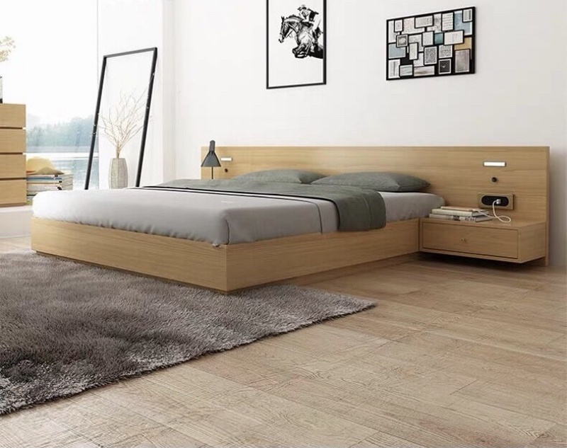 Giường ngủ gỗ được nhiều người ưa chuộng