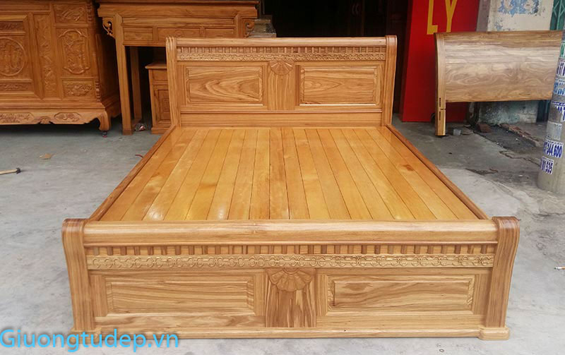 Giường gỗ hương vân sở hữu nhiều ưu điểm được nhiều khách hàng yêu thích
