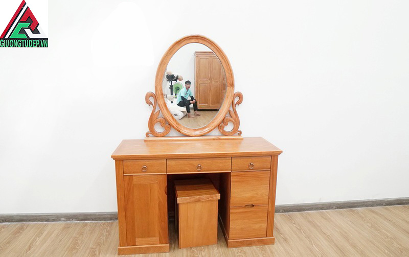 Bàn trang điểm gỗ hương mã số BP26 ấn tượng