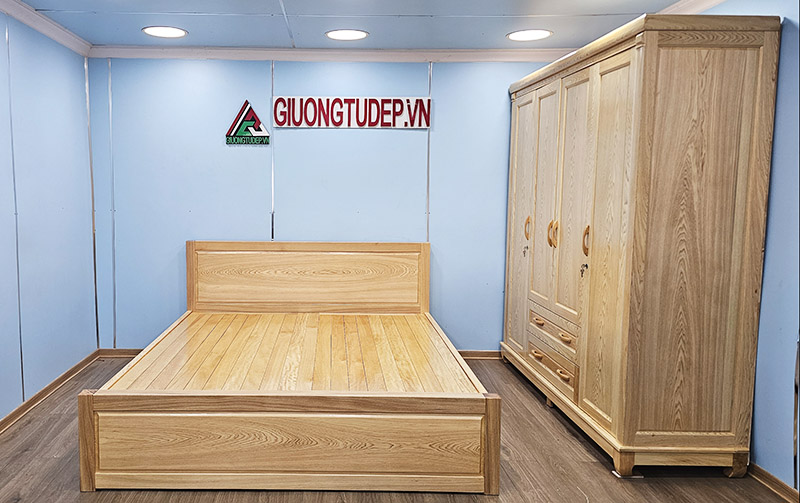 Nội thất phòng Ngủ - Giường ngủ - Tủ quần áo Gỗ Pơ MU Hiện Đại Đẹp - Giường Tủ Đẹp