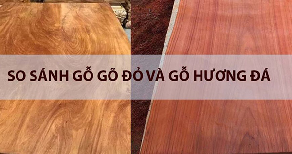 so sánh gỗ hương đá và gỗ đỏ