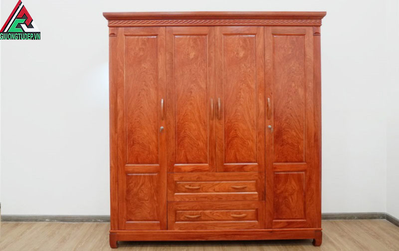 Tủ quần áo gỗ hương đá TPHCM do Nội Thất Giường Tủ Đẹp cung cấp sở hữu nhiều ưu điểm nổi bật