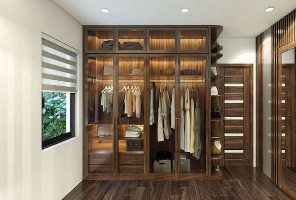 tủ quần áo 6 buồng gỗ tự nhiên