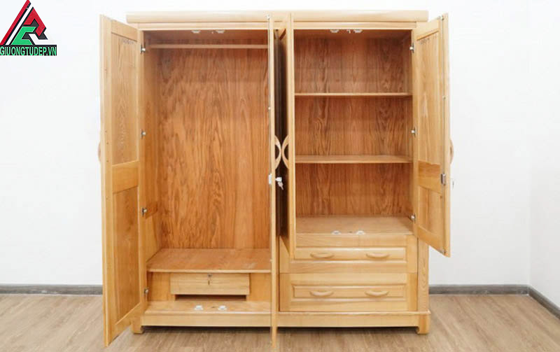 Tủ quần áo gỗ sồi