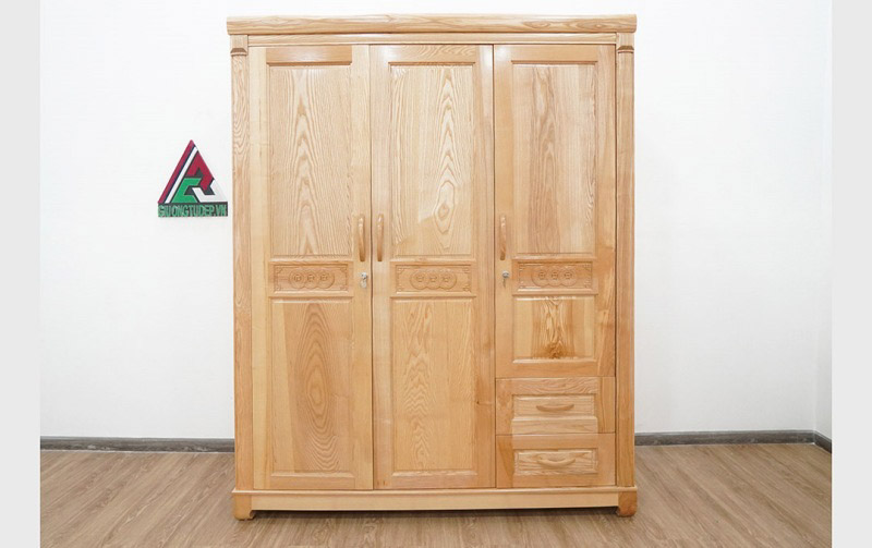 Tủ quần áo gỗ sồi quận 12 sản xuất từ gỗ tự nhiên, nhập khẩu nước ngoài