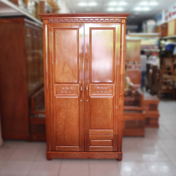 tủ quần áo gỗ xoan đào 1m2