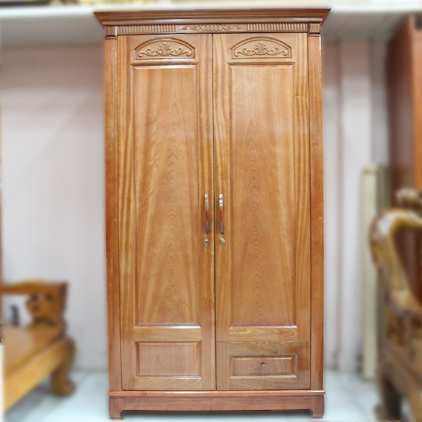 tủ quần áo gỗ xoan đào 1m2