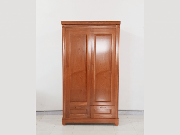 tủ quần áo gỗ xoan đào 2 cánh
