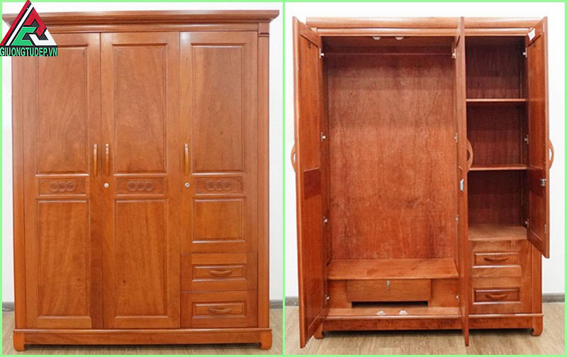 tủ quần áo gỗ xoan đào