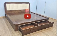 Giường gỗ óc chó