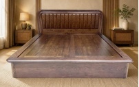 Mẫu Giường Ngủ Màu Óc Chó Đẹp 