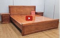 Mẫu Giường Ngủ Đẹp Hiện Đại Gỗ Xoan Đào