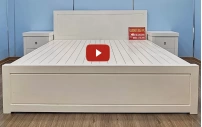 Giường Ngủ Màu Trắng Đẹp Hiện Đại