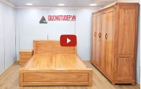 Combo Nội Thất Phòng Ngủ Đẹp Hiện Đại Gỗ Gõ Đỏ